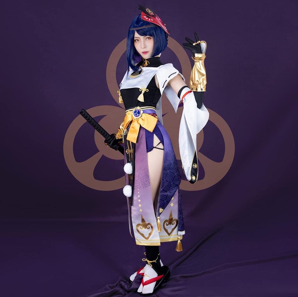 Genshin Impact Инадзума Кудзё Сара Косплей Куроба Нариябура Костюм для косплея Кудзё Сары в стиле Genshin Impact Сара Без размера [NOKIJP] (нет