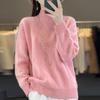 Women's Pullovers Fall/winter High-quality Soft Sweater with Half High Neck and Thick Cashmere Sweater Top Plus Size