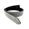 No Leather Only Crocodile 34mm for Pin Synthetic for with Large Vintage [Happy Patch] Buckle, Belt, Pattern, Grey, 125cm, Width, Belts, Cowhide,