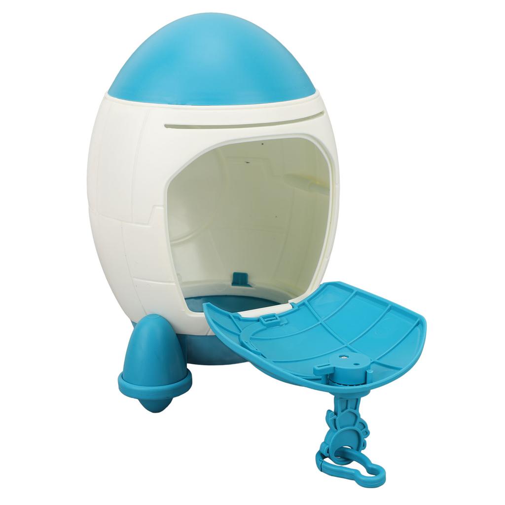 Cartoon Money Bank with Key Large Capacity Cute Cartoon Space Money Saving Toy for Kids Boys Girls Blue