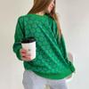 Women Autumn Winter Causal V Neck Long Sleeve Knit Sweater