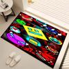 1pc Geometry Dash Print Area Rug - Soft, Washable Non-Slip Indoor Mat, Living Room, Home Office Decorative Rug,Office Decorative