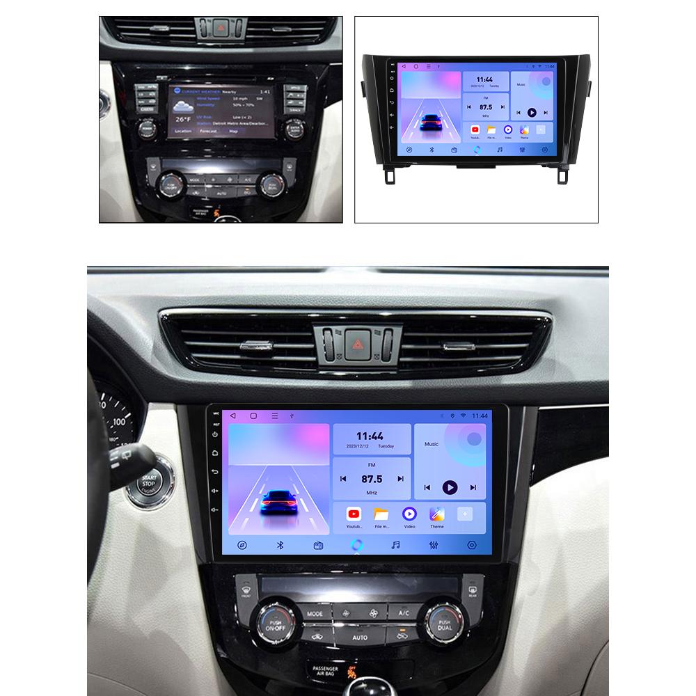 Автомобильное радио Android Auto Carplay для Nissan X-Trail T32 Qashqai 2013-2017, мультимедийный проигрыватель, головное устройство, стерео, GPS-навигация, BT WIFI 1+16 ГБ