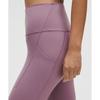 Lululemon Wunder Train High Rise Crop With Pockets 23  Lavender Lux