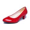 Patent Leather Low Heels Shoes Women Professional Shoes Ladies Shallow Mouth Work Shoes Elegant Ladies Office Shoes