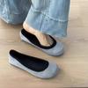 2025 Ladies Shoes Shallow Women's Flats Fashion Round Toe Casual Flat Shoes New Color Matching Flat Slip On Solid Zapatos