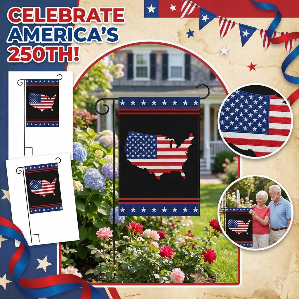 Decorative Garden Flag For The 250th Anniversary Of The United States