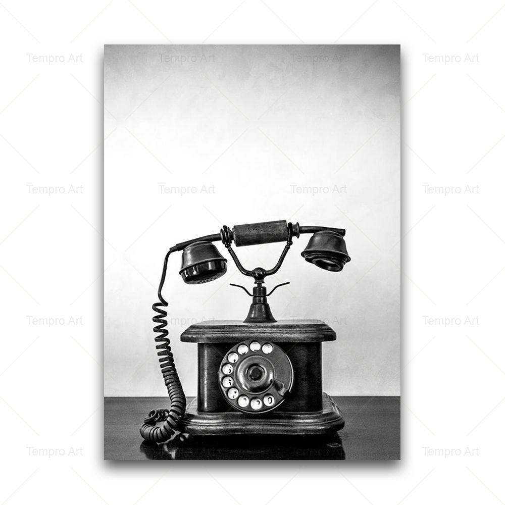 Black and White Photography Vintage Camera Record Railway World Map Poster Wall Art Canvas Painting Nordic Picture Home Decor