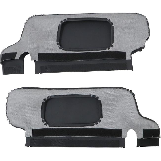 GXARTS Pair Left Driver and Right Passenger Repair Sun Visor Replacement Cover Black Fit for Ford Mustang 1994 1995 1996 1997 1998 1999 2000