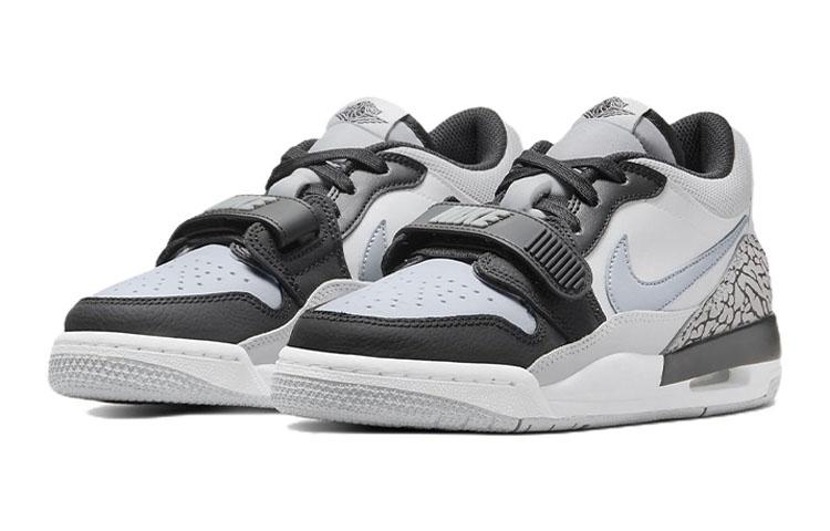 Jordan Legacy 312 Low Белый Черный Серый GS CD9054-105