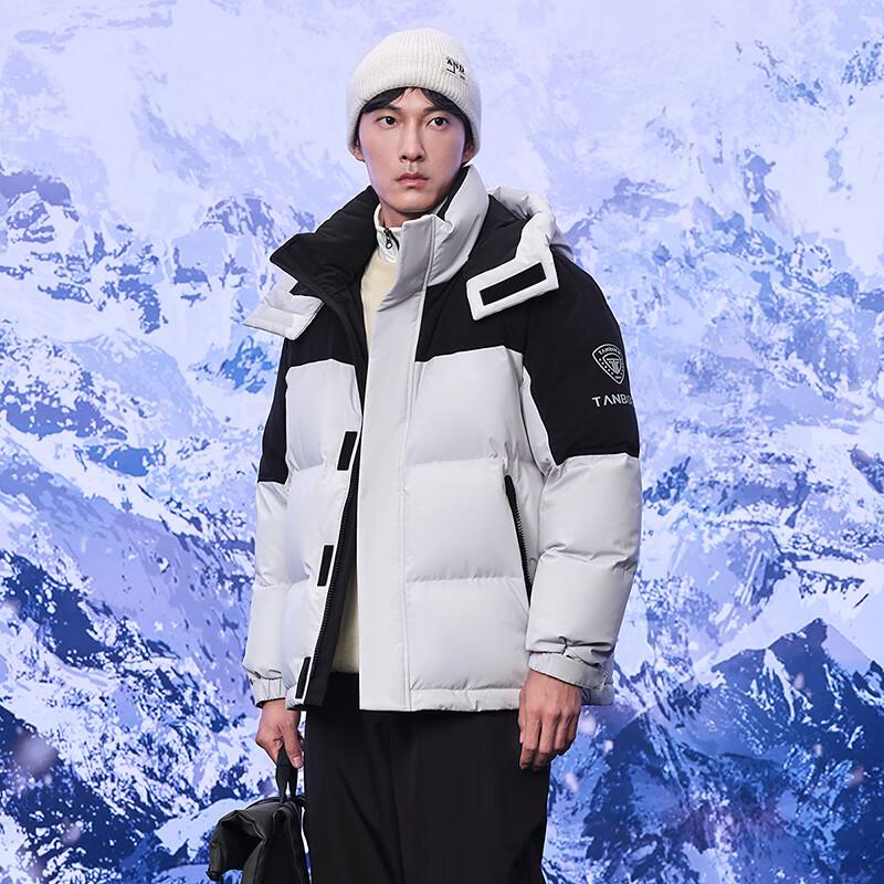 Tanboer Men's Patchwork Short Down Jacket TA235367