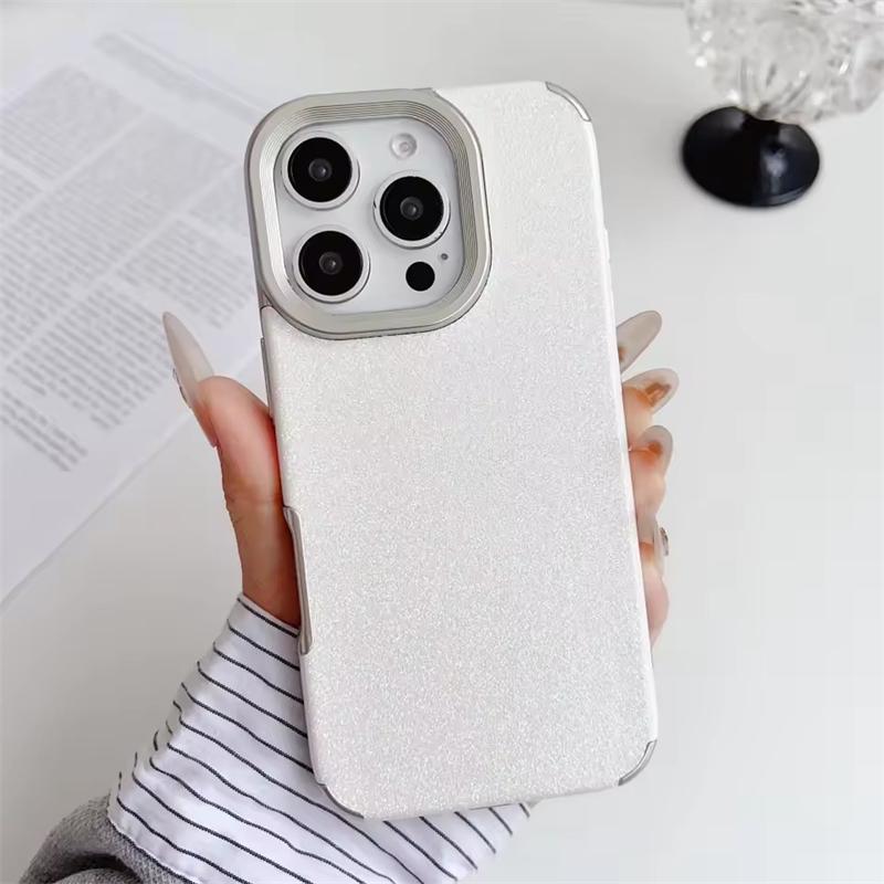 Роскошный чехол для телефона с гальваническим блеском для iPhone 16 15 14 13 12 11 Pro Max, противоударный чехол