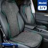 Чехол на сиденье из льна для Tesla Model 3 Model Y, дышащий, удобный, нескользящий, для переднего и заднего сиденья водителя и пассажира