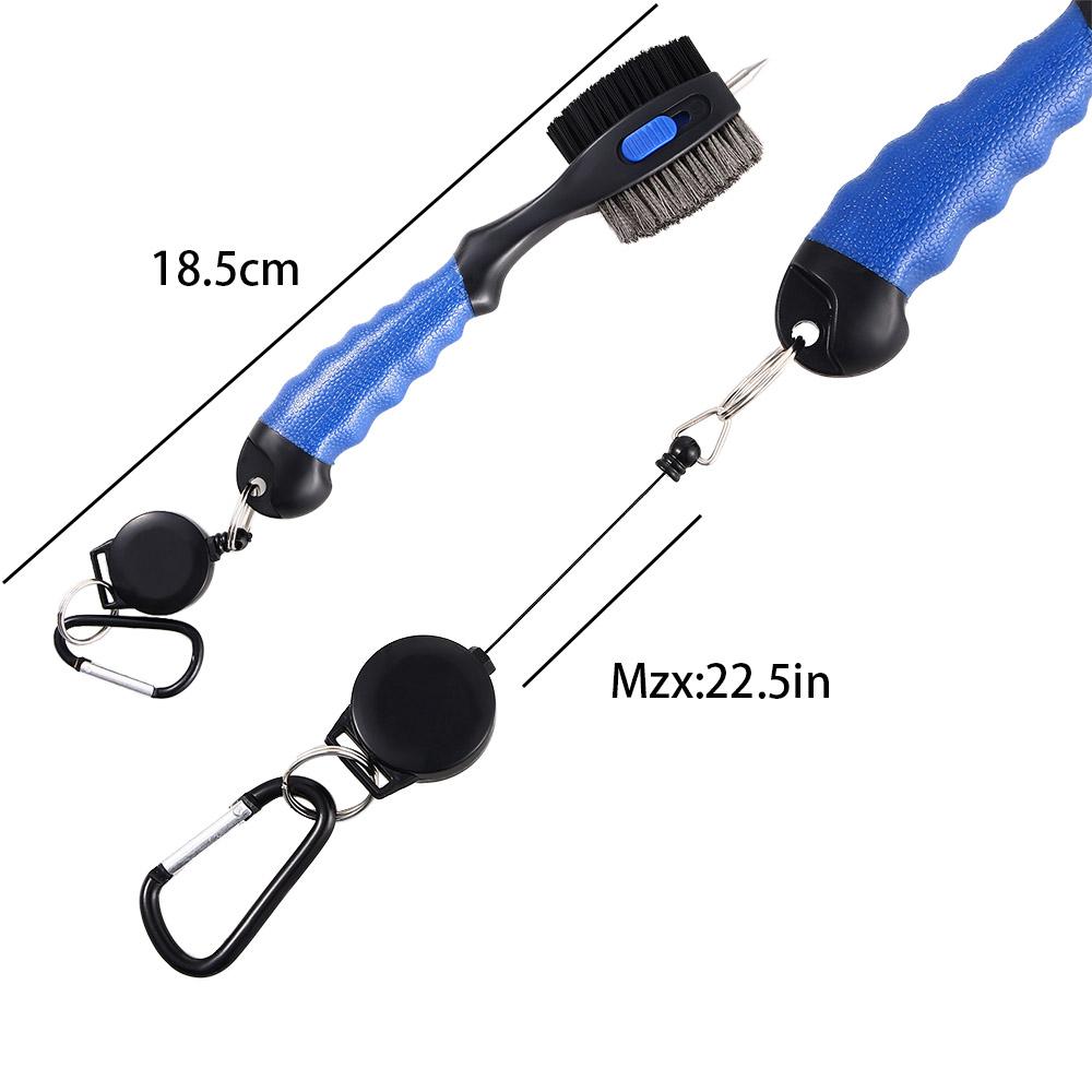 Cleaning Tool Golf Club Brush Retractable Groove Cleaner Golf Groove Cleaning Brush Sharpener Tool