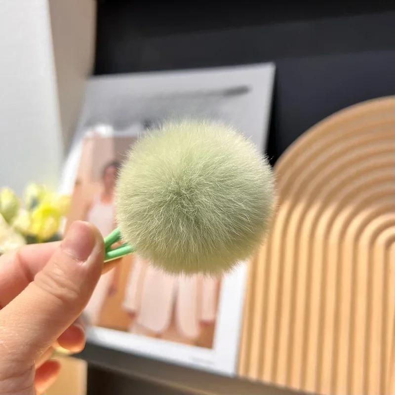 Новые 1 шт. красочные плюшевые заколки для волос Y2K Star BB для женщин, милые пушистые заколки для челки по бокам, корейский модный головной убор