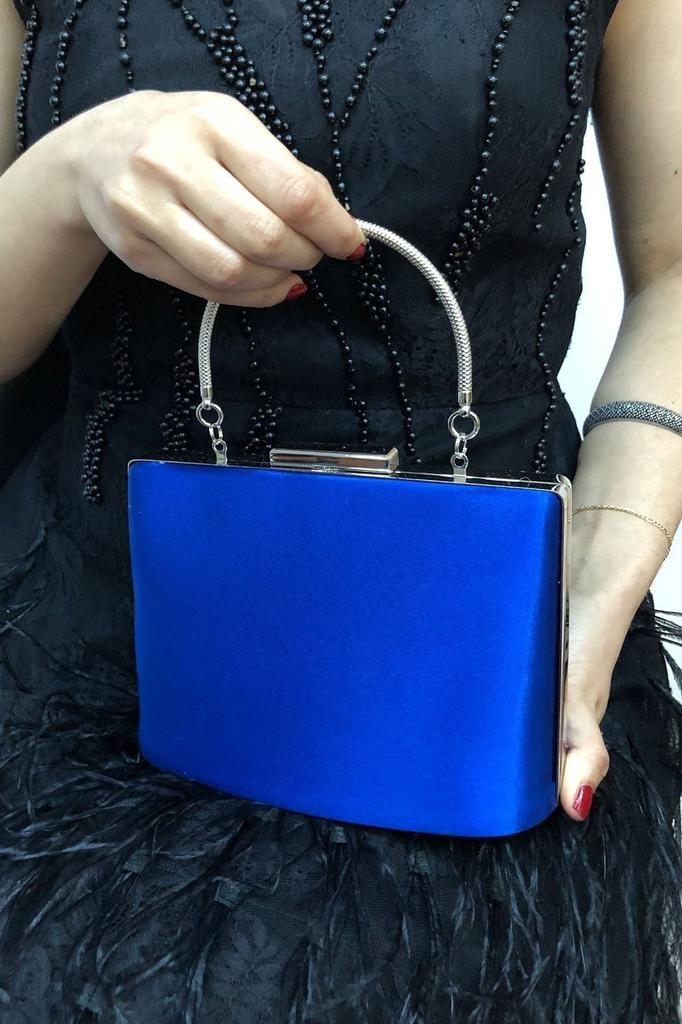 Women's Stylish and Useful Evening Dress Bag Women's Satin Black Evening Dress Clutch Portfolio Ladies Bag