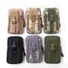 Camouflage Multifunctional Vertical Canvas Phone Waist Bag for Sports and Leisure