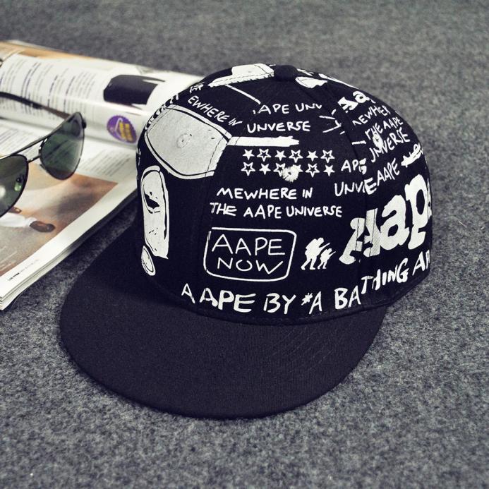 Модная вышивка Snapback Boy Hiphop Hat Регулируемая бейсболка унисекс