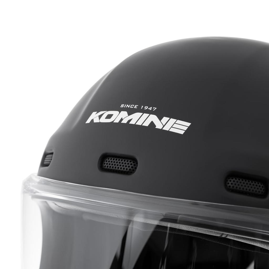 KOMINE Neo Retro Full Face Motorcycle Basalt Grey L HK-190 Helmet,