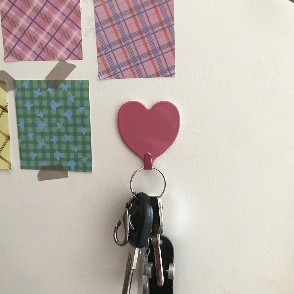 3/5/10/20 шт. - Крючки в форме сердца - Ржавчиноустойчивые, многоразовые для полотенец, одежды и ключей - Легкая установка, не требуется сверление