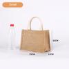 1PC Vintage Linen Tote DIY Beach Handbags Eco Friendly Shopping Bag Organizer Portable Large Capacity Handbag XS/S/M/L/XL