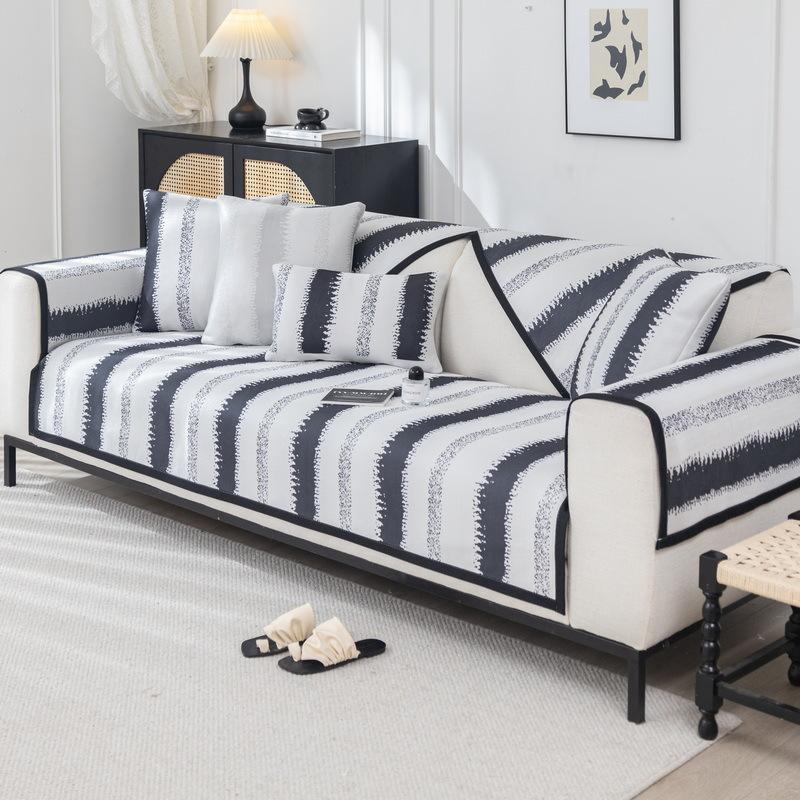 Summer Ice Silk Sofa Cushion  New Mat Non-Slip Ice Cushion Summer Leather Sofa Cover Cover Cloth Towel