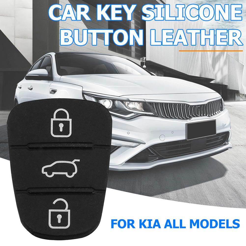 Replacement 3 Button Remote Key Fob Case Rubber Pad For Hyundai I10 I20 I30 IX35 for Kia K2 K5 Rio Sportage Flip Key