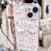 Милые кошачьи ушки Подходит для Apple 16promax Мультяшный чехол для мобильного телефона Iphone15 Мультяшный защитный чехол из ТПУ 14