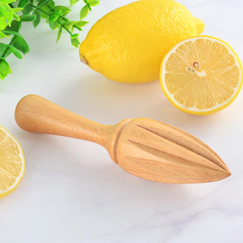 Wood Citrus Reamer, Handmade Lemon Juicer Made of European Hardwood, Portable Lemon Squeezer Kitchen Gadget