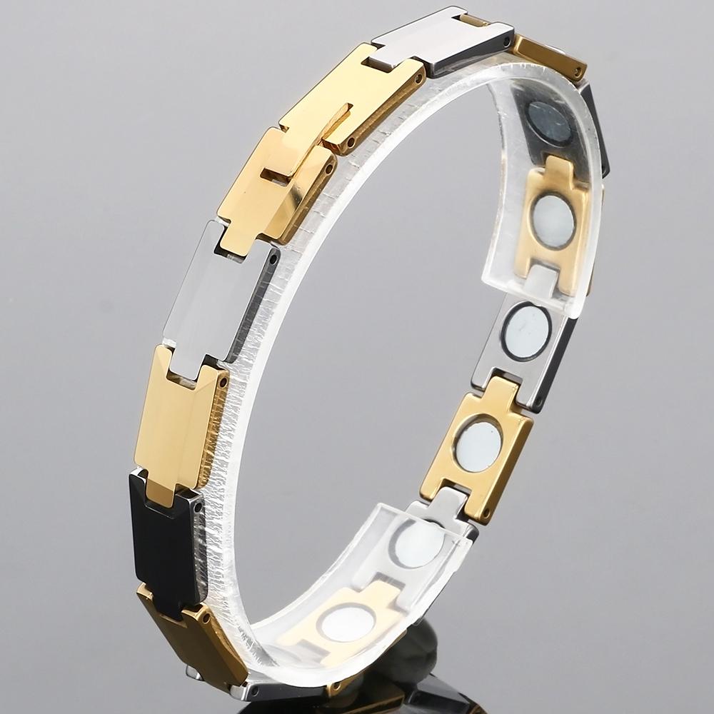 High Polished Tungsten & Strong Magnetic Men's Bracelet for Men Positive Energy Modern Healing Jewelry Accessories Waterproof