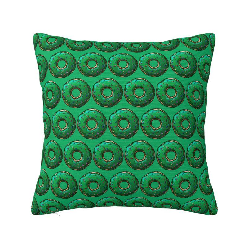 Custom Pink Donut Pillow Case Decor Home Food Bread Doughnut Nordic Cushion Cover Square Pillowcase