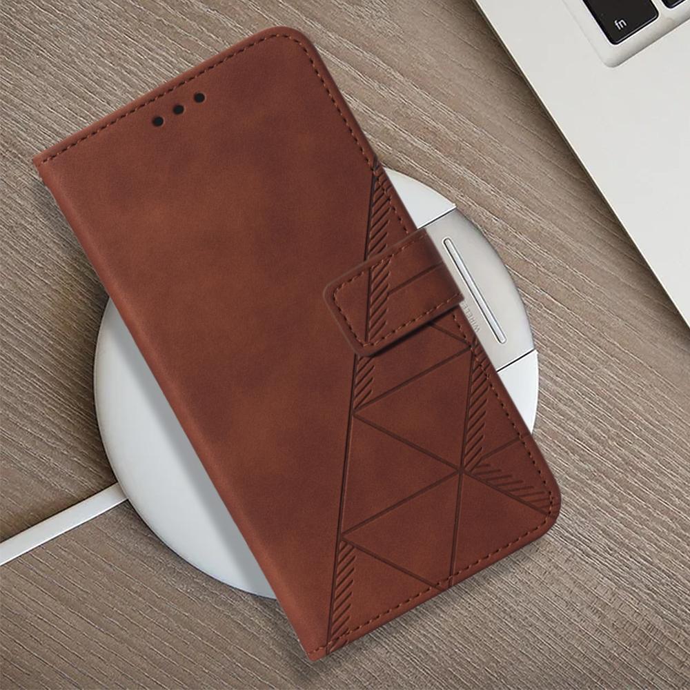 Кожаный чехол для Motorola Moto E13 4G с плечевым ремнем, кошельком и подставкой, чехол для телефона