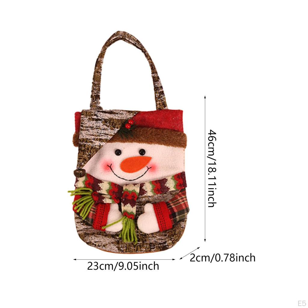 Christmas Gift Bag Candy Decoration Small Bags Reusable Party Supplies Tote