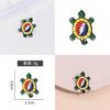 Unique Colorful Turtle Shaped Cartoon Brooch Creative Pin For Music Fans And Collectors
