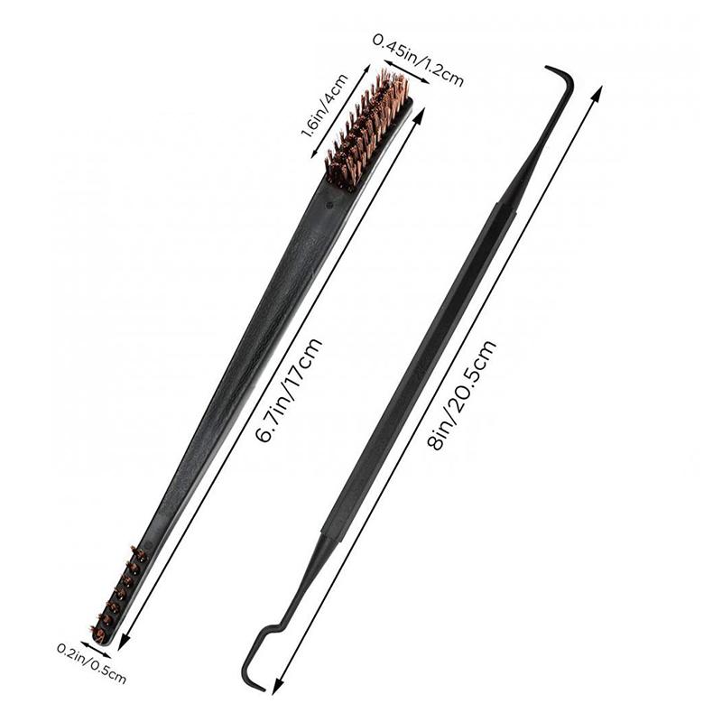 7 шт. многоцелевой инструмент для чистки автомобиля, аксессуары со стальной проволочной нейлоновой щеткой и нейлоновыми крючками для чистки