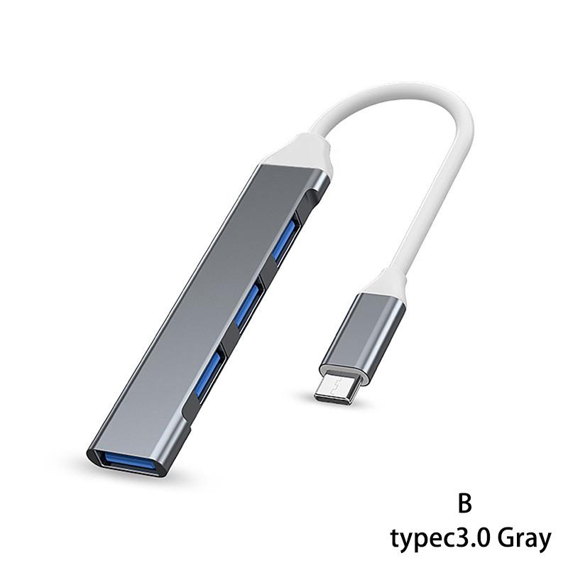 Usb C Hub 3.0 Type C 4 Port Multi Usb Splitter Adapter Otg Pc Computer