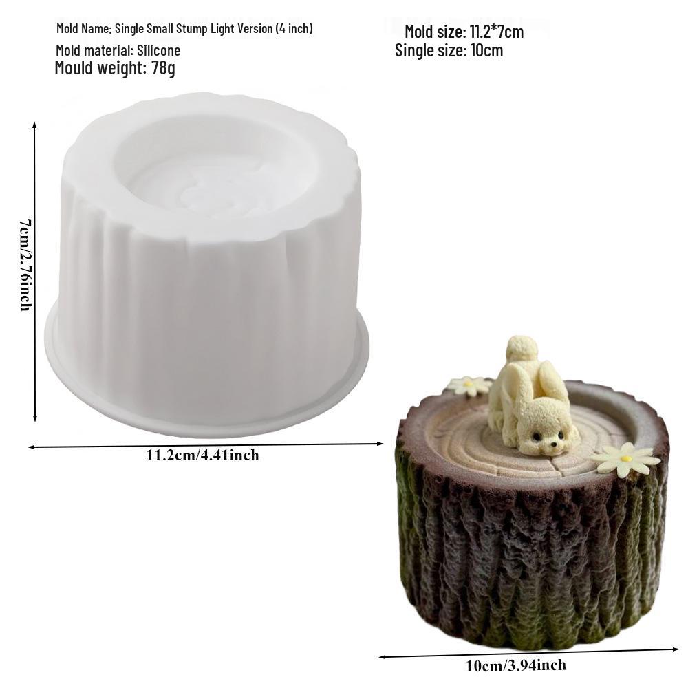 6-Cavity Flower & Heart Silicone Mousse Mold for Chocolate and Cakes