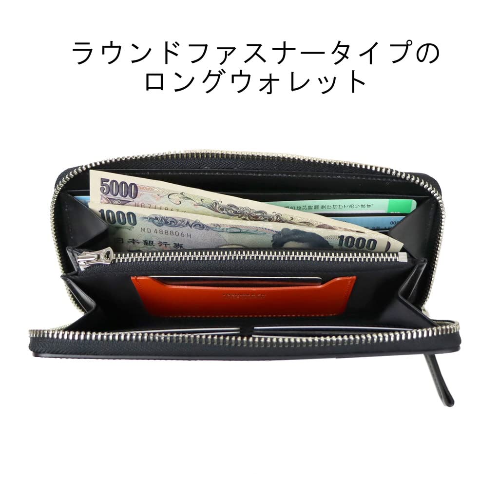 Porter ENCHASE Leather WALLET Round Zipper Long Wallet [Porter] Men's 007-02283 Black/10