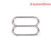 Sewing Technology Of 100 Silver Metal Bra Shoulder Belt Adjuster Slider / Hook / O-Ring Underwear