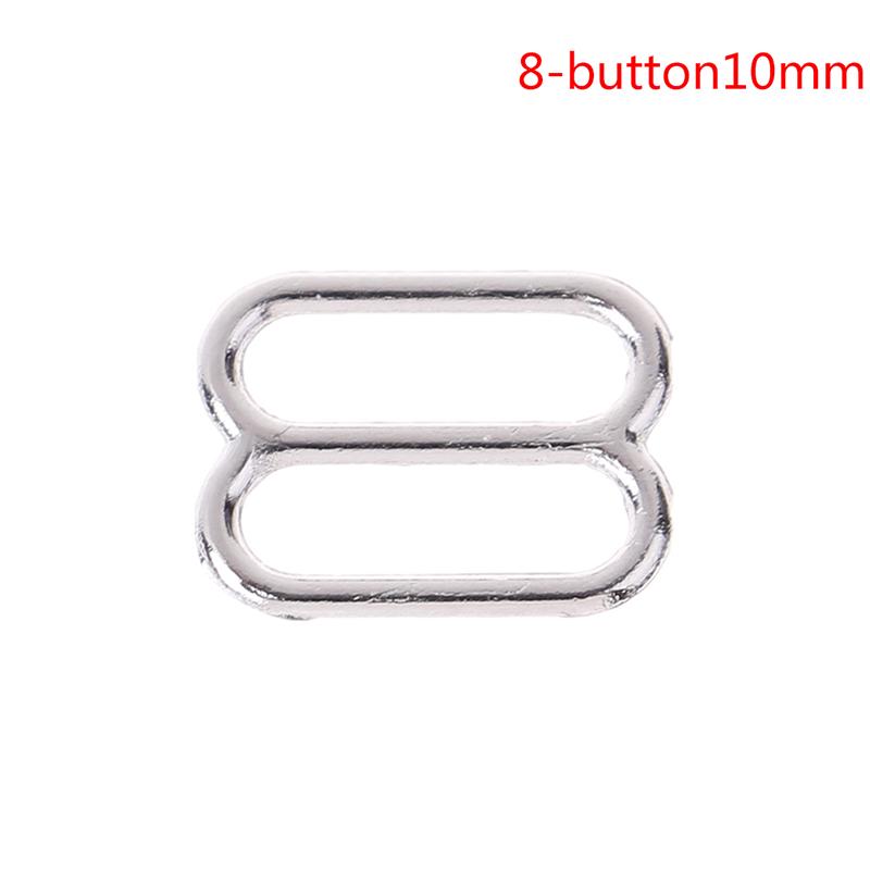 Sewing Technology Of 100 Silver Metal Bra Shoulder Belt Adjuster Slider / Hook / O-Ring Underwear