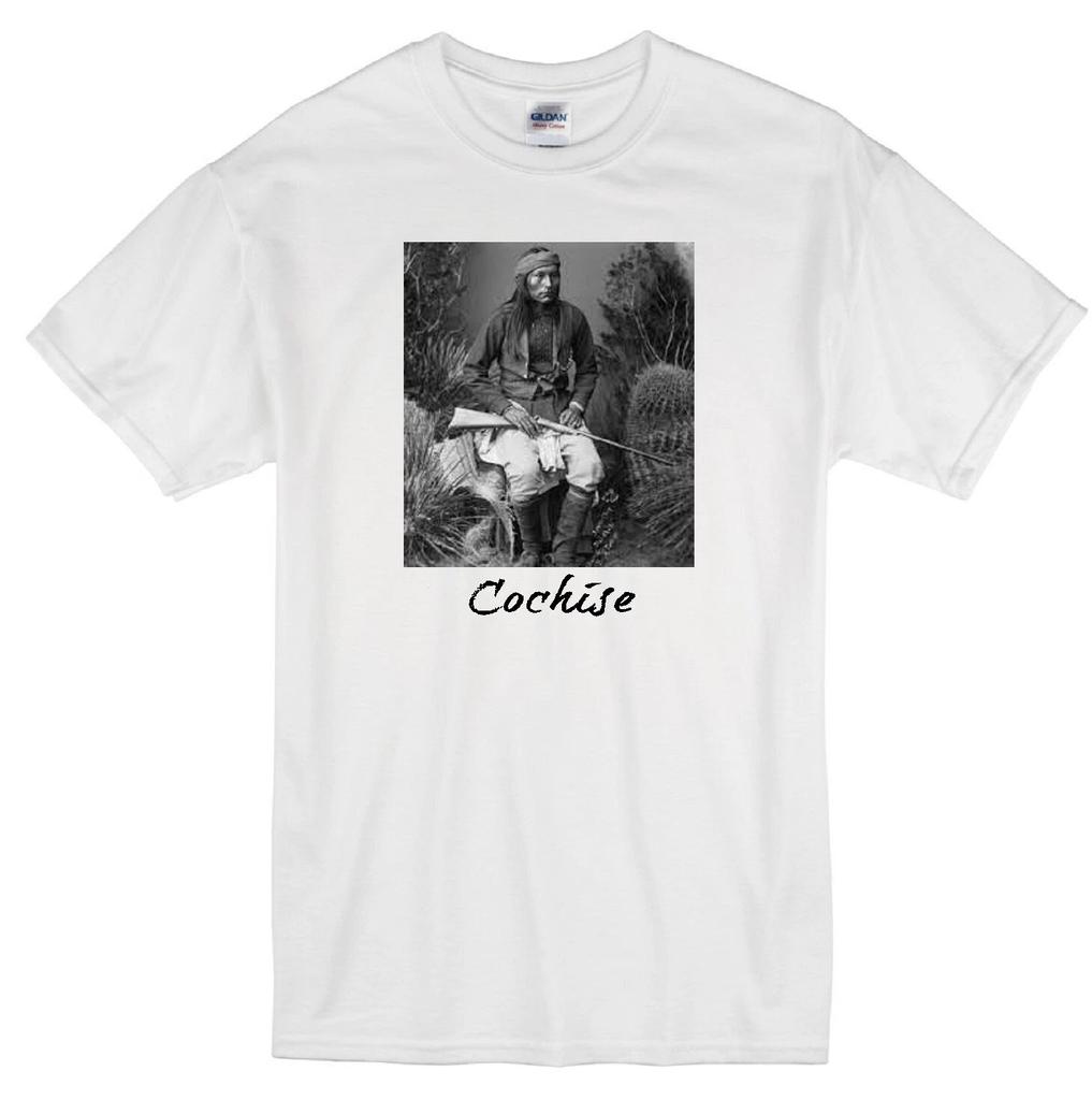 COCHISE APACHE CHIRICAHUI NATIVE AMERICAN INDIAN CHOKONEN CHIEF WHITE T-shirt