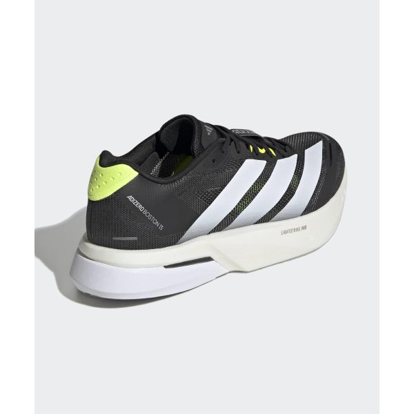 adidas Adizero Boston 13 Удобные Дышащие Поддерживающие Беговые Кроссовки Унисекс Кроссовки Черно-Белые KH5603