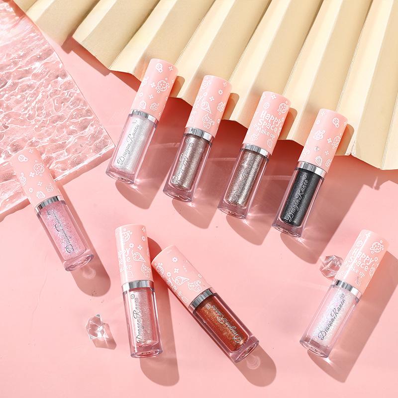 Линия теней для век Super Flash Sequins Яркие кристаллы Лежащего шелкопряда Блестящие тени для век Жидкие блики