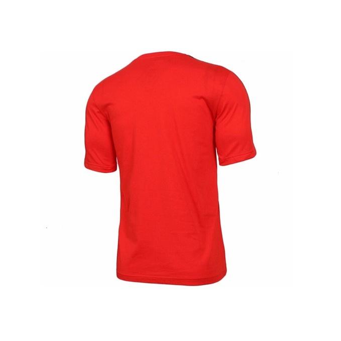 Adidas Classic 3-Stripes Training Sports Round Neck Short Sleeve T-Shirt Men Tops Red DU0444