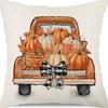 Autumn Thanksgiving Pumpkin Maple Car Line Printed Pillow Clothes Quilt Cover Room Decoration Sofa Cushion