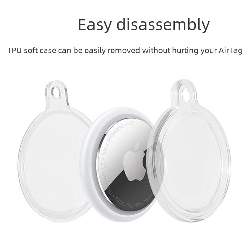 Универсальный прозрачный чехол-брелок для трекера с защитой от потери для Apple Airtag