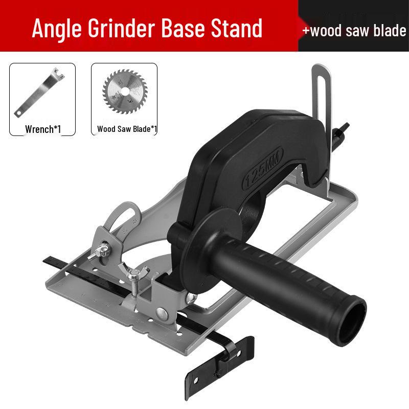 Universal Angle Grinder Stand: Adjustable Cutting Base with Polishing and Sawing Capabilities, Includes Protective Cover