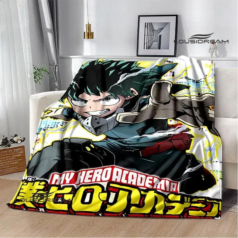 My Hero Academia Cartoon Printed Blanket Warm Flannel Blankets Soft and Comfortable Blanket Home Travel Blanket Birthday Gift