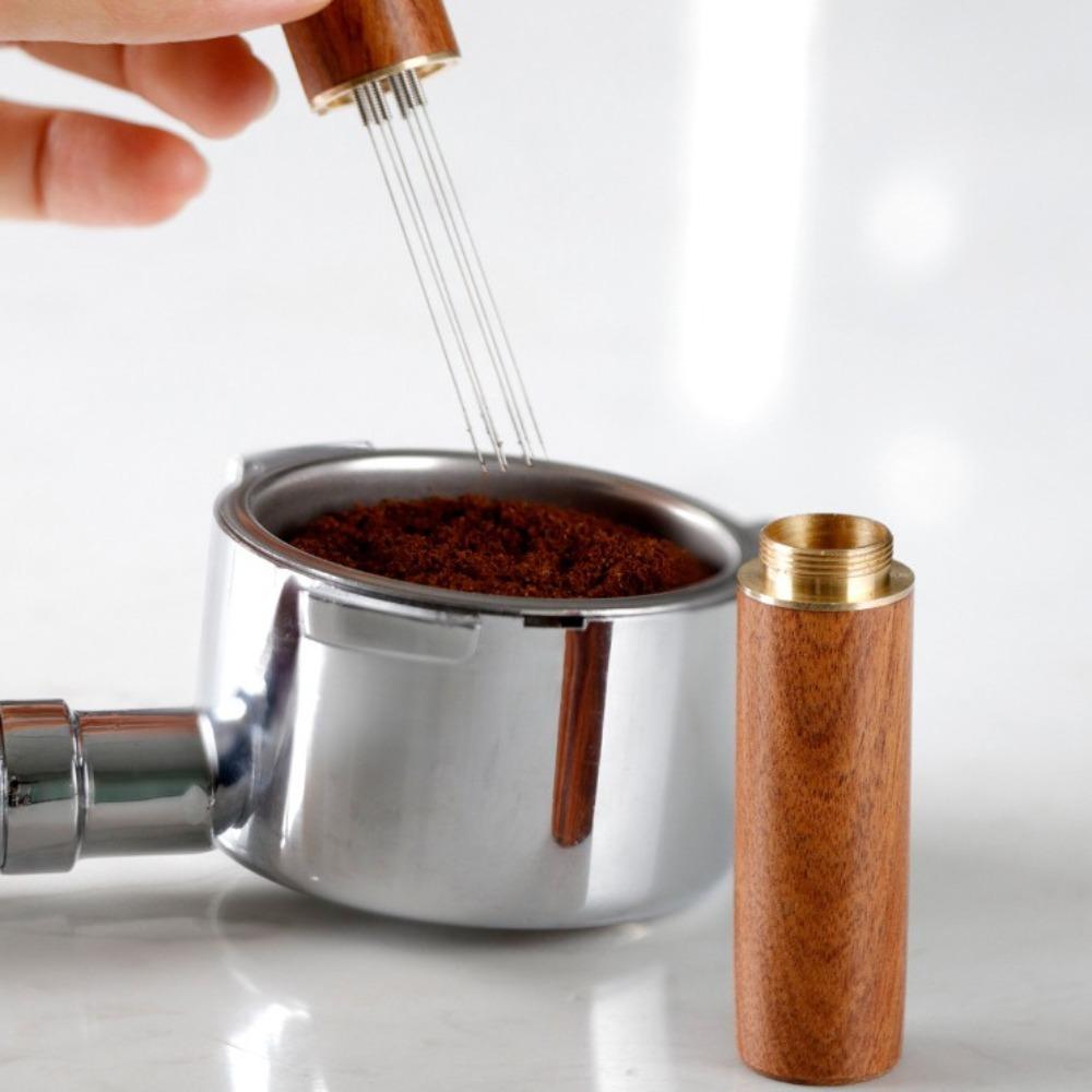 6 Pins Coffee Powder Tamper Barista Accessories Coffee Distributor Leveler