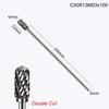 100mm Rotary File Milling Cutter Extra Long Carbide Burr Alloy Bits Tungsten Steel Grinding Head